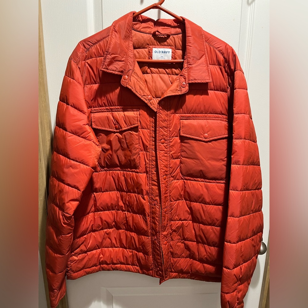Orange Puffer Coat